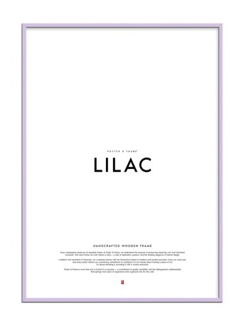 Poster & Frame Lilac Wood Frame - Purple - A4