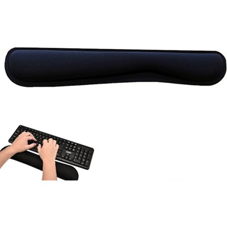 Ett tangentbords handledsstöd, ergonomiskt utformat minnesskum, enkelt