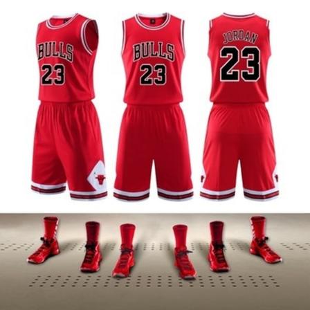 #NBA 22/23 Bulls # 23 Ärmlös baskettröja för barn för vuxna XL