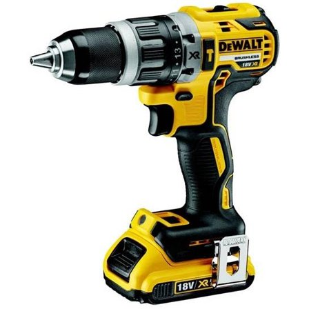 Dewalt DCD796D2 Bore-/skruemaskine med 2 stk 2,0 Ah batterier og oplader, Maskiner