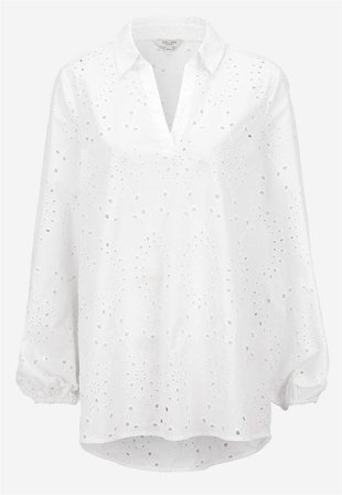 Cellbes of Sweden - Tunika med broderi i hvid til damer i størrelse 62/64