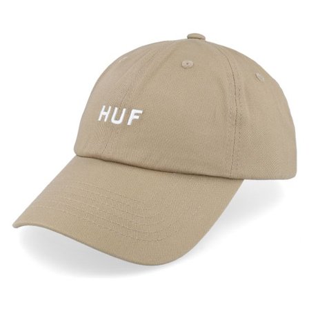 HUF - Svart unconstructed Keps - Set Cv 6 Panel Hat Biscuit Dad Cap @ Hatstore