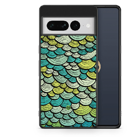 Bjornberry Skal Google Pixel 7 Pro - Grön Sjöjungfrufjäll