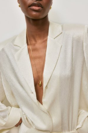 NA-KD Collier avec pendentif goutte en plaqué or - Bijoux - Or - One Size