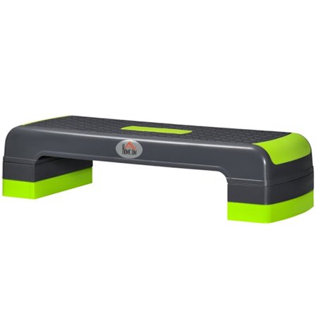 Rootz Justerbar Aerobic Stepper - Trinplatform - Cardio Stepper - Skridsikret overflade - Justerbar højde - Holdbar plastik - 78cm x 28cm x 20cm