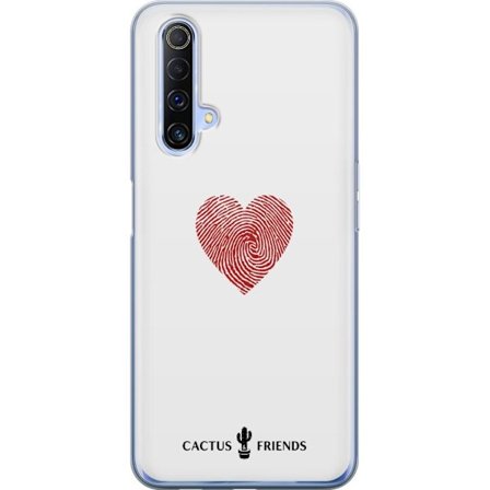 Kompatibelt Mobildeksel til Realme Realme X50 5G Cactus and Friends - Fingerprint Love