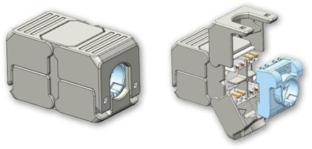 Eurolan 16B-EA-13SL Skjøt RJ45 8(8), avskjermet, Datamaskin & surfing