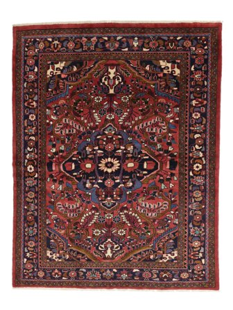 Handgeknoopt Perzisch Lillian Vloerkleed 176X215 Zwart/Donkerrood