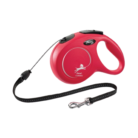 Flexi - New Classic Line Red Medium, 8 m, maks 20 kg - Hund - Halsbånd - ZOO.no