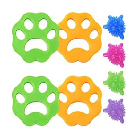 8 st Mjuka Silikon Hårborttagare Multifunktionella Återanvändbara Klädrensare Ludd Catcher