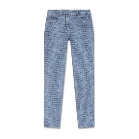 Givenchy, Jeans with logo Blauw, Dames, Maat:W26