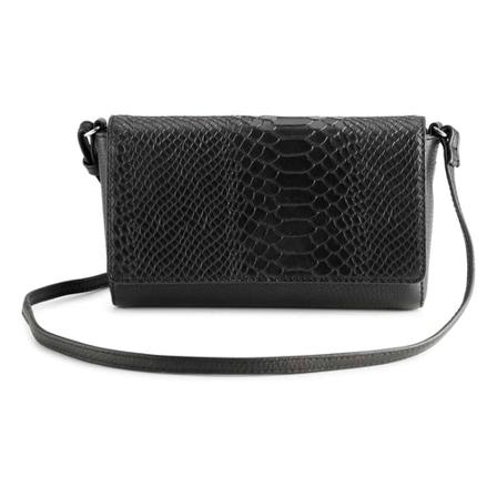 Markberg Crossbody ClaudineMBG Snake Sort, Dame Skuldertasker, Størrelse: ONE Size