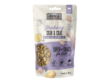 Mac's Shakery Hud og Pels 60g - Kattegodbit