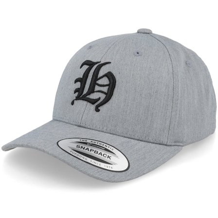 Kinder Kiddo Cap - Grau adjustable Cap - Kinder H Letter 3d Heather Grey Adjustable @ Hatstore