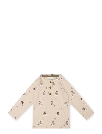 Ragna T-Shirt T-shirts Long-sleeved T-shirts Beige That's Mine*Betinget Tilbud