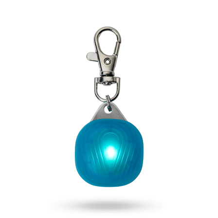 Dogman Burger LED Lampe Tyrkis - Reflekser & Sikkerhetslamper til gåturen på Doggie.no