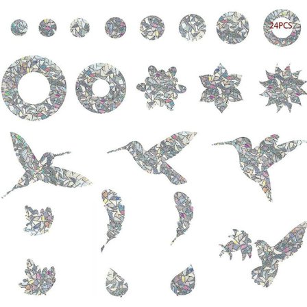 Fuglesticker Fugler Kollisjonssikre Vinduesklistremerker Glassdørbeskyttelse Silhuett Kollisjonssikre Vinduesklistremerker for å Unngå Mennesker og 