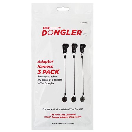 SCP DO-H001 | The Dongler Universal Dongle Harness 3-Pack | Black