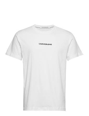 Instit Chest Logo Reg Tee T-shirt Hvid Calvin Klein Jeans