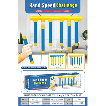 Catch The Falling Sticks -peli - Käden ja silmän koordinaation harjoituslelu Sininen[JUN]