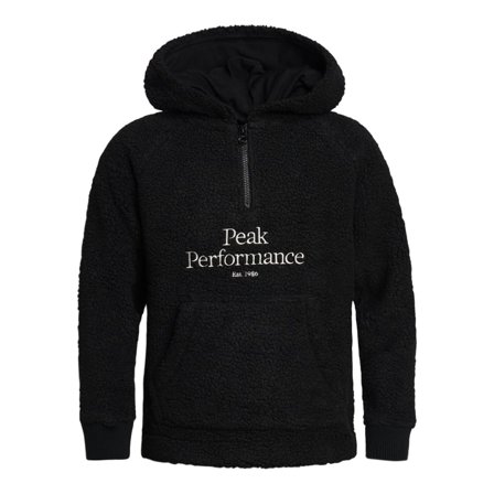 Peak Performance Junior Original Pile Half Zip Children Mid layer tops Black 130