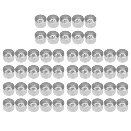 50 stk lysfot Lengre levetid Holdbar varmebestandig DIY-materiale for å lage lysformbeholdere