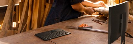 KEYSONIC Tas Keysonic KSK-5230IN (UK) IP68 Touchpad + Maus Siliko