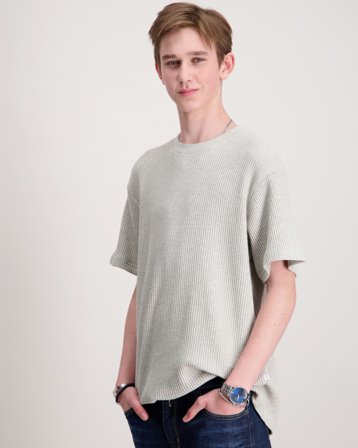 Grunt Alf Waffle t-shirt Grau Hemden Jungen - Kids Brand Store