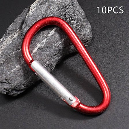 Karbinhake Nyckelring Aluminiumlegering D-ring Spänne Spring Carabin - high quality