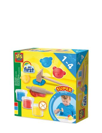 My First - Clay With Tools 3X90Gr Toys Creativity Drawing & Crafts Craft Craft Sets Multi/patterned SES Creative
