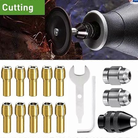 Spännhylsa för borrchuck för Dremel borrchuck skaft roterande verktyg snabbväxling