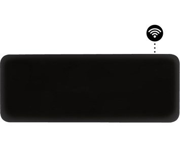 Invisible Smart WiFi Gen 4 panelelement 1300W Svart - Mill Invisible panelelement med WiFi, 1300W