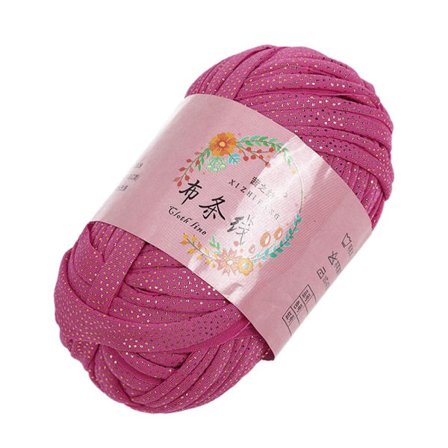 Virkat Garn Garn Kula ROSE RÖD