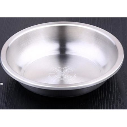 20 cm Rustfritt Stål Tallerken Husholdningskake Salat Tallerkener