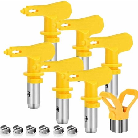 6 stk. Airless dyse, Airless sprøjtedyse til højtryks malersprøjtepistol (Type 413,415,417,419,423,425)