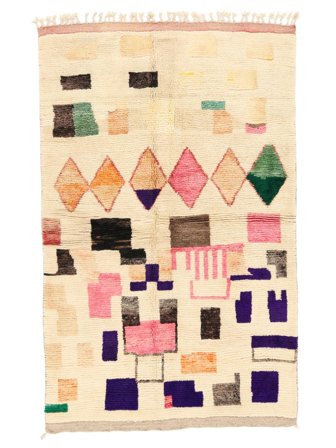Berber Moroccan - Mid Atlas Matta 169X268 Beige/Brun Ull, Marocko