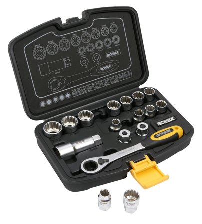 Ironside 116015 Hylsnyckelsats 17 delar, Skruva