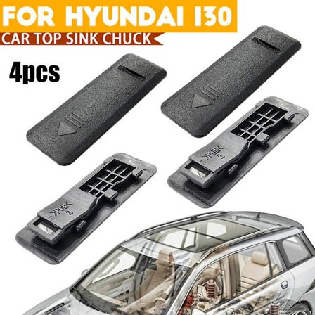4 stk./sæt Sort Til Hyundai I30 Bil Top Vandvask Tagræling Rack Støbe Clip Cover Hætte 872552L000 Auto Udvendige Dele