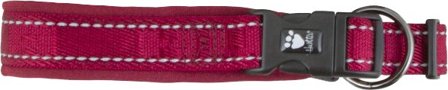 Hurtta Casual pehmustettu kaulapanta, 20 - 45 cm, viininpunainen