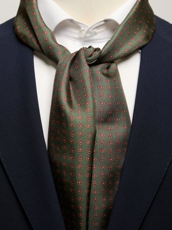 John Henric Men's Grüner Paisley-Schal Size Onesize