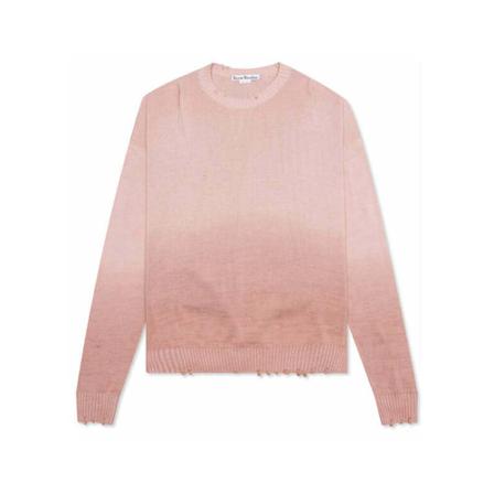 Acne Studios Round-neck Strik Pink, Herre Strik, Størrelse: L