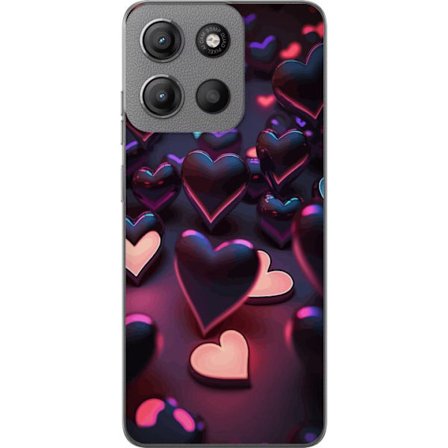 Yhteensopiva Puhelinkuori Motorola Motorola Moto G15 KeskiyönSydämet