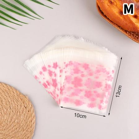 100 kpl muovinen l pin kyv lahjapussi Sakura Candy Cookie Self Ad M