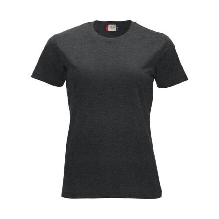Clique Dam/dam Ny Klassisk Melange T-shirt L Antracit