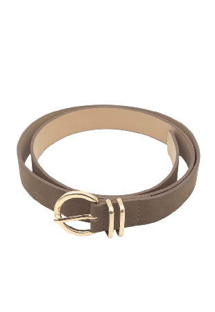 Complement Bälte 2,8cm Mockaimitation Skärp Dam Brun L