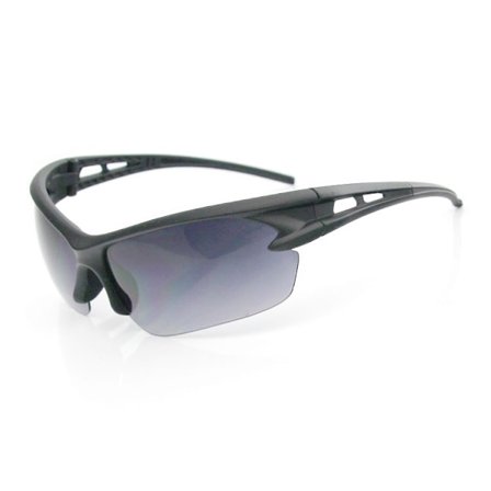 Svart polariserte sportsbriller for menn og kvinner, sykling, kjøring, golf, ski, fiske og løping.