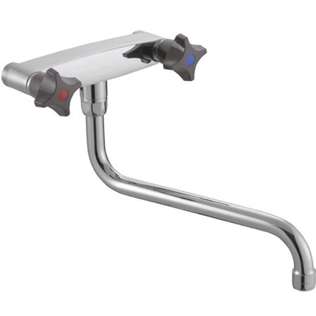 FM Mattsson 30280610 Köksblandare väggmonterad, 2-grepp, 160 c/c, Badrum