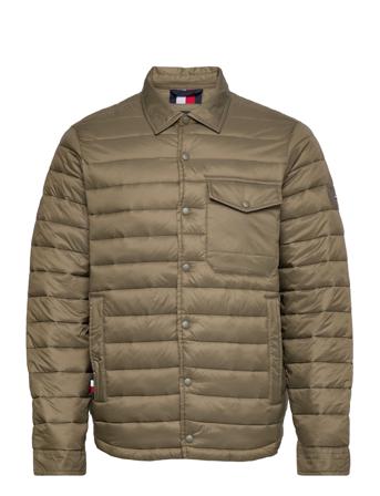 Packable Shirt Jacket Fôret Jakke Brun Tommy Hilfiger