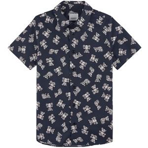 Kids - Burberry Blue Printed Branded Shirt 8 Years - Tops - 8 years - Blue - Junge