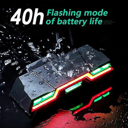 Vandtæt Cykellygte 3 Farver Advarsel Cykel Baglygte USB Genopladelig Cykelbaglygte Blinkende Lys Til Cykel